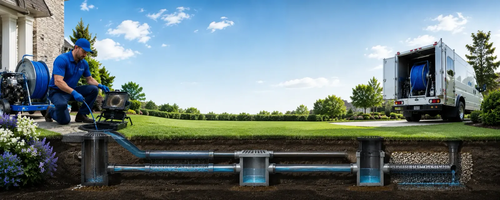 Outdoor drain cleaning information for Mellette, SD